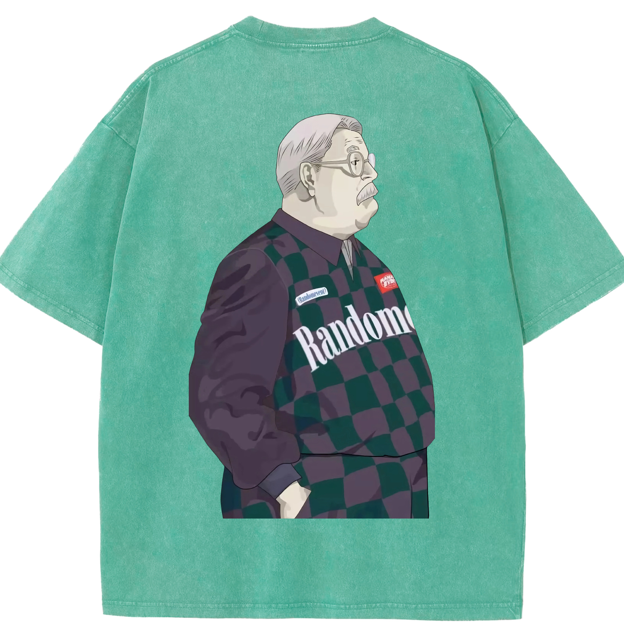 SLAM DUNK／スラムダンク 綿100% ヴィンテージ風 半袖Tシャツ（背面プリント）